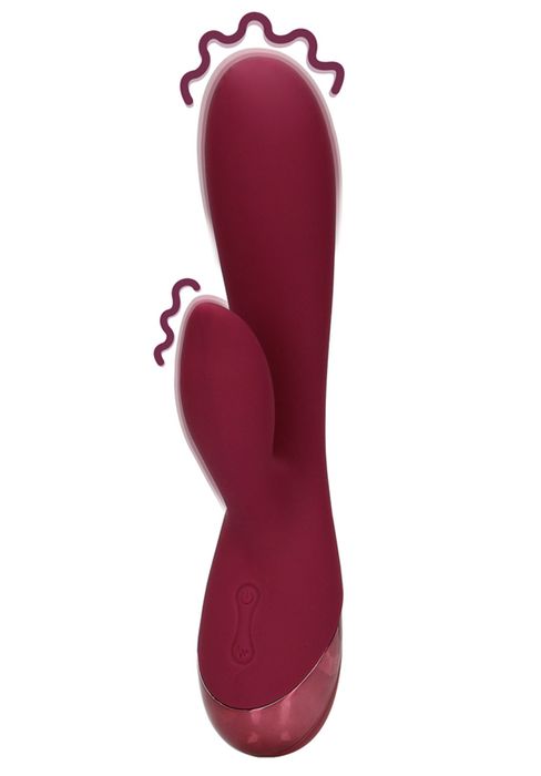 Loveline Smooth Rabbit Vibrator, Red