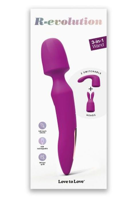 R-evolution Wonderful 3-in-1 Wand Sweet Orchid