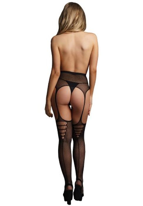 High-Waist garterbelt stockings