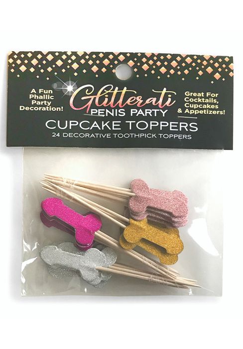 Glitterati Penis Cupcake Set