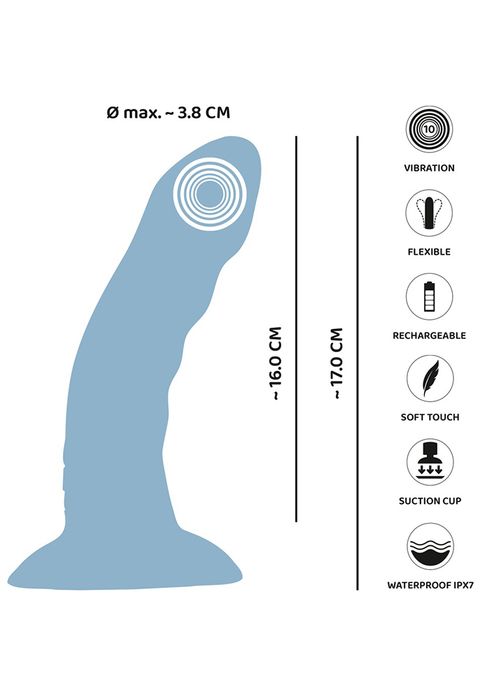 Heart Guy Blue Vibrator