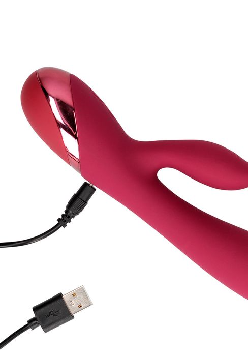 Loveline Smooth Rabbit Vibrator, Red